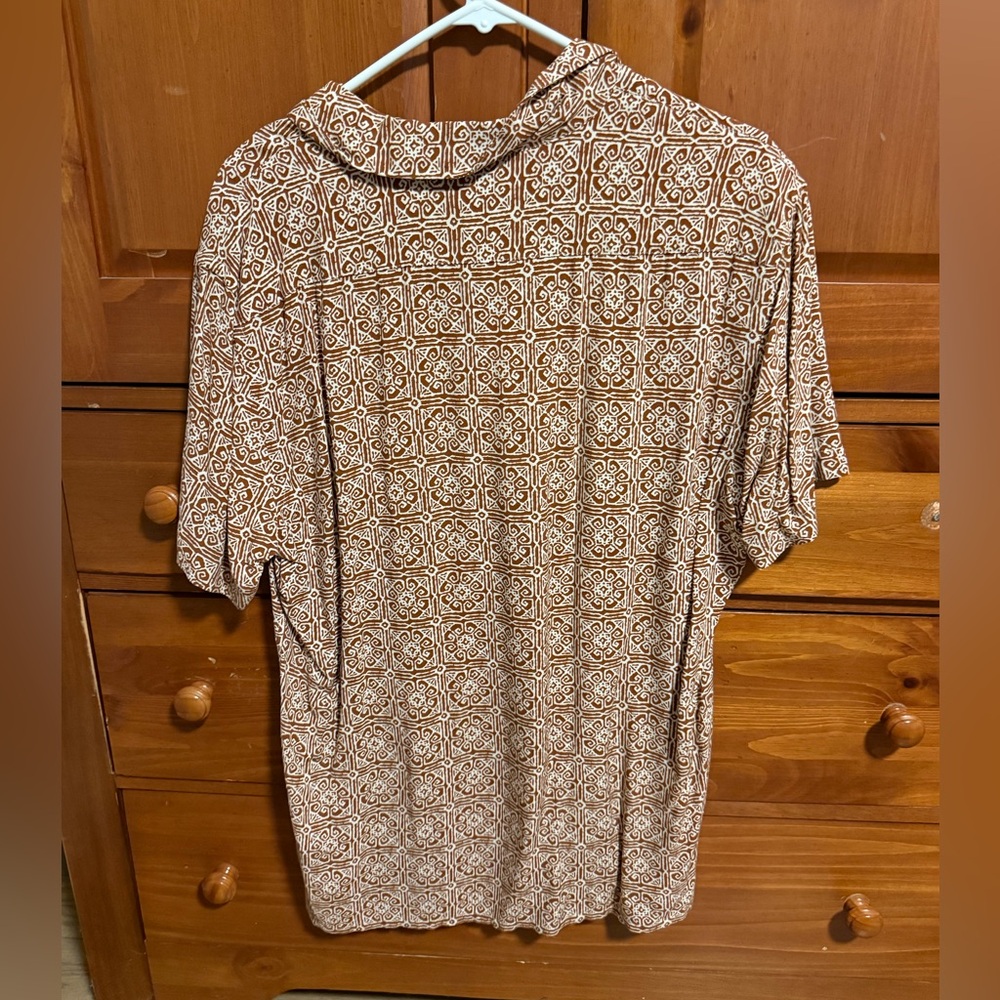 Express terracotta pattern button down - Picture 2 of 3